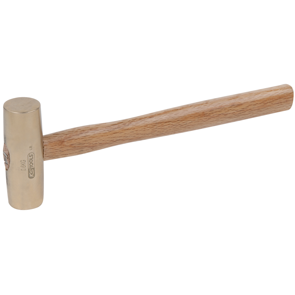 Marteau de machiniste BRONZEplus manche hickory tête 100g 310mm KS TOOLS - 963.2140