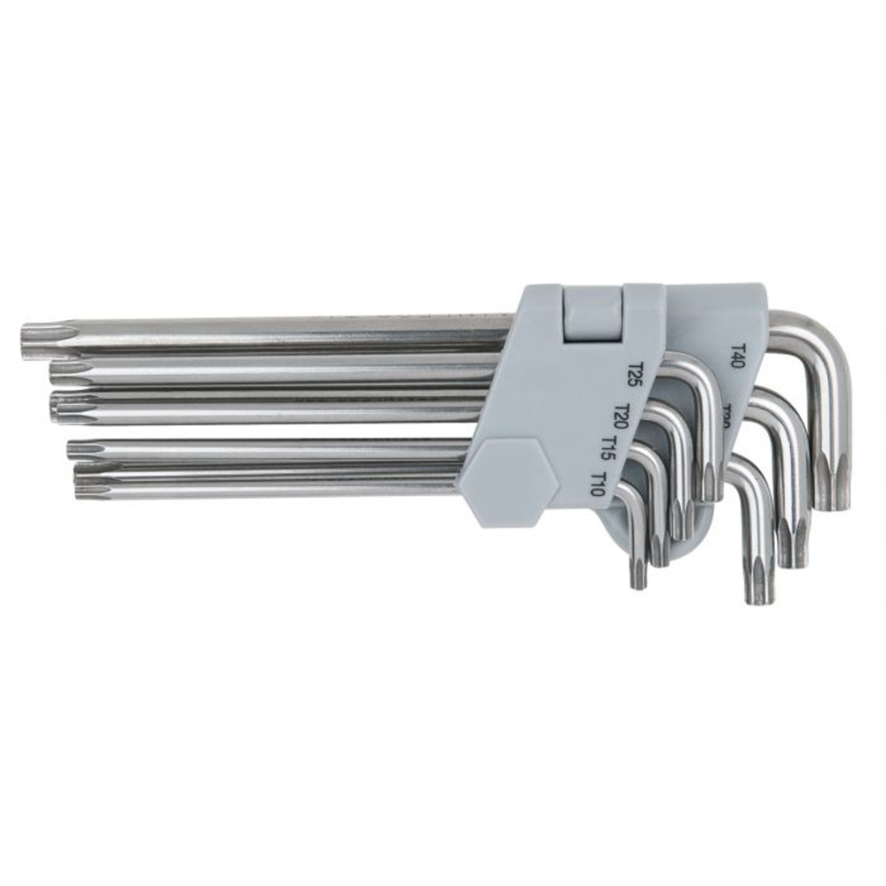 Jeu de 7 clés mâles longues INOX TORX percé KS TOOLS - 964.0615