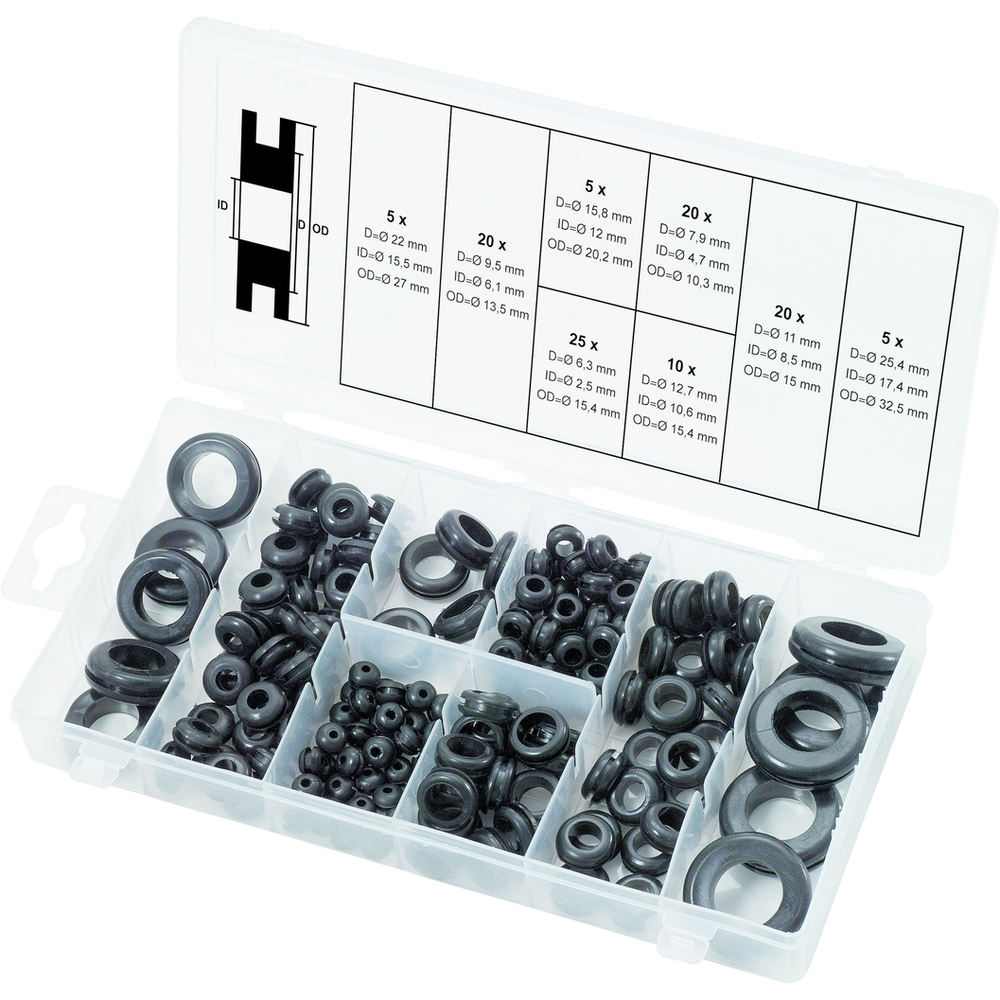 Assortiment de joints en caoutchouc x110 KS TOOLS - 970.0050