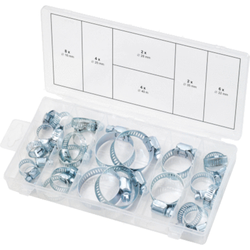Assortiment de colliers de serrage x26 KS TOOLS - 970.0070