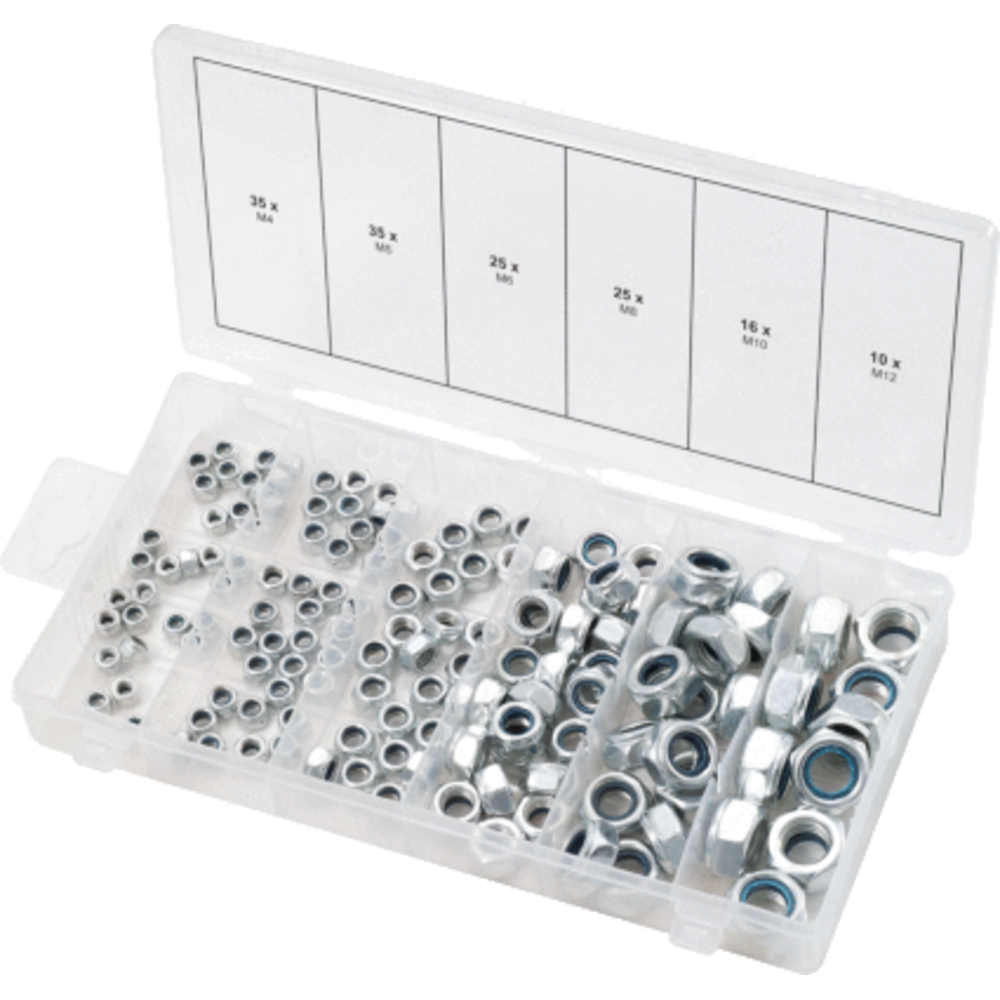 Assortiment d'écrous de sécurité x146 KS TOOLS - 970.0120
