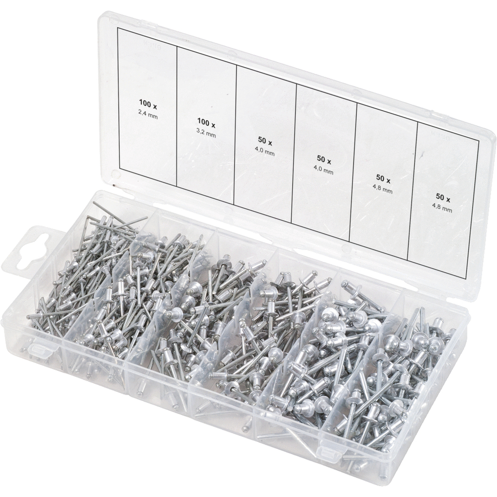 Assortiment de rivets x400 KS TOOLS - 970.0150