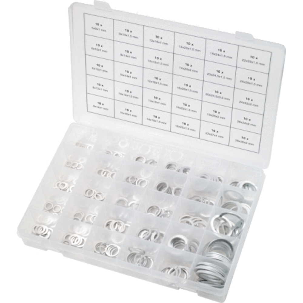 Assortiment de joints alu x300 KS TOOLS - 970.0160