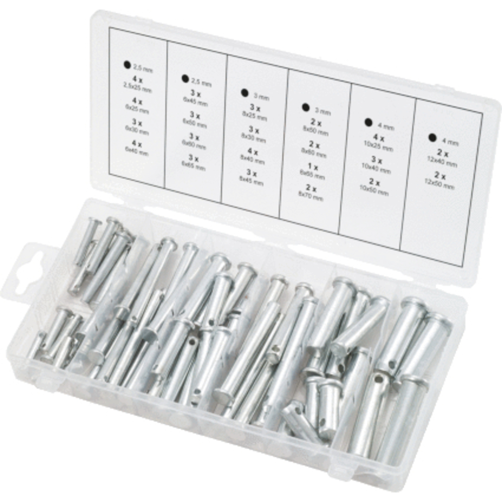 Assortiment d'écrous de sécurité 60 pcs KS TOOLS - 970.0210