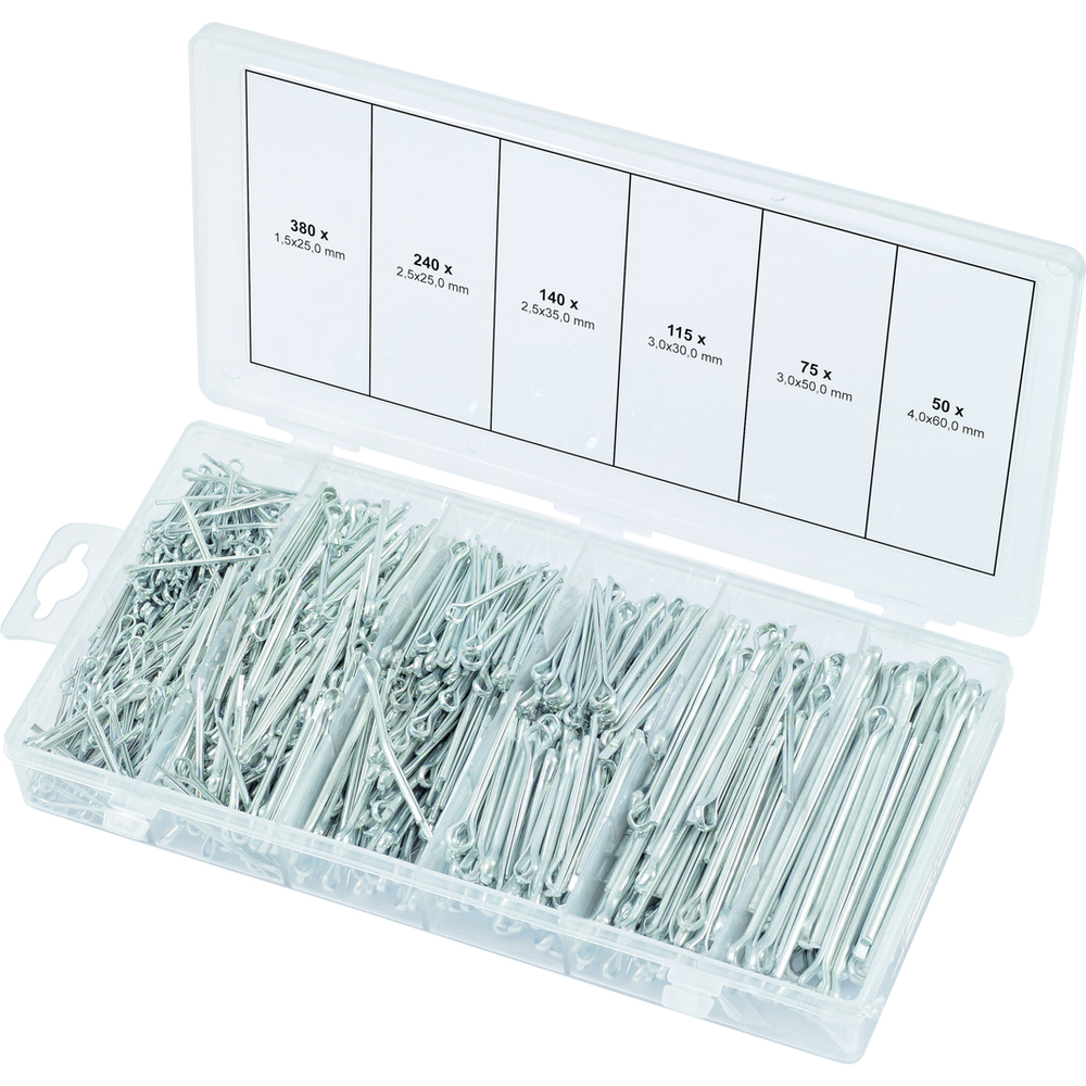 Assortiment de goupilles 1000 pcs KS TOOLS - 970.0330