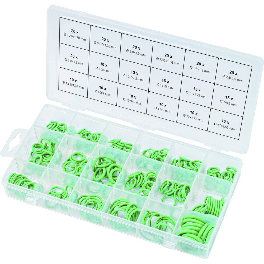 Assortiment de joints toriques pour climatisation HNBR 270 pcs KS TOOLS - 970.0340