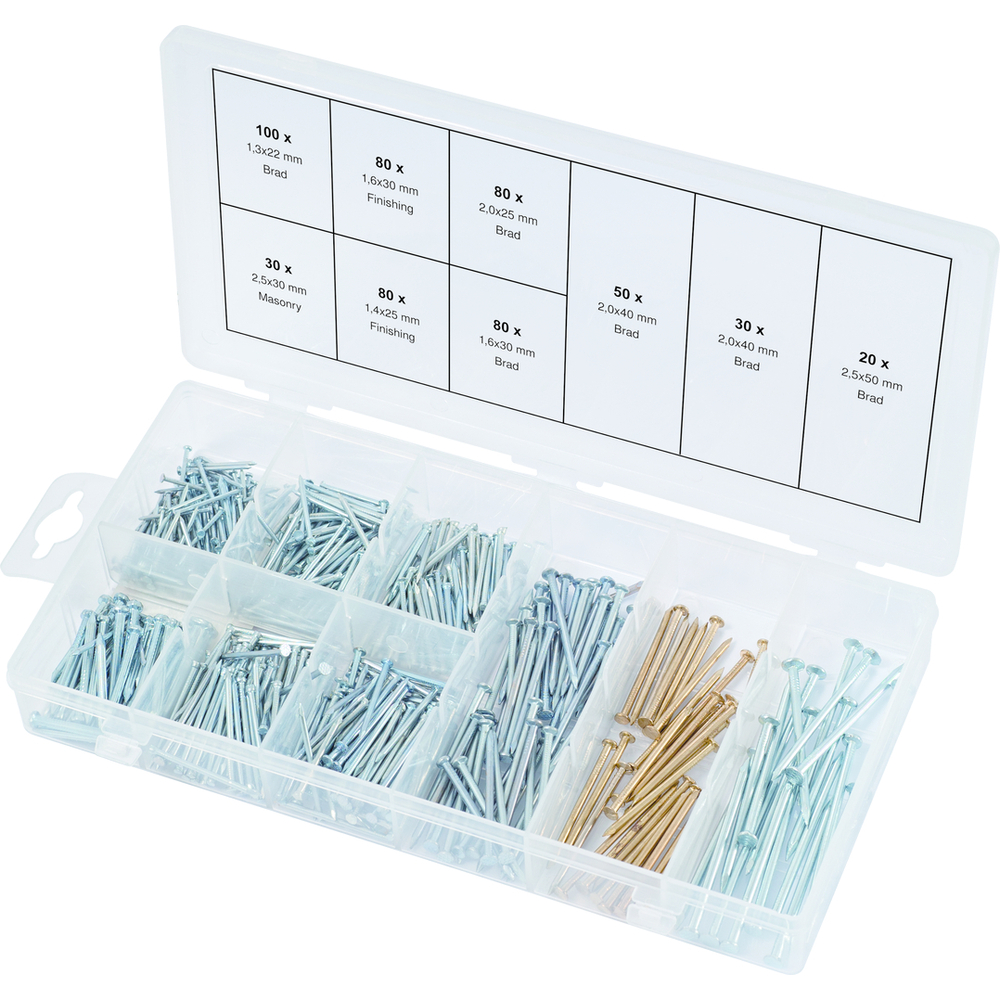 Assortiment de clous, 550 pcs KS TOOLS - 970.0370
