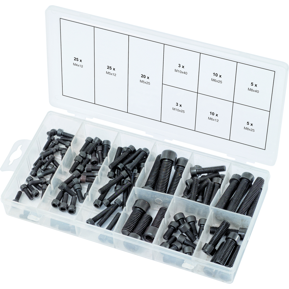 Assortiment de vis 6 pans 106 pcs KS TOOLS - 970.0390