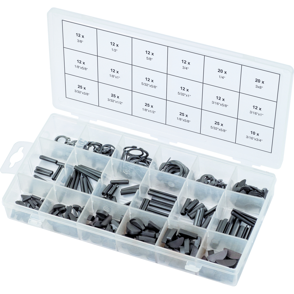 Assortiment de clavettes, circlips et chevilles, 295 pcs KS TOOLS - 970.0520