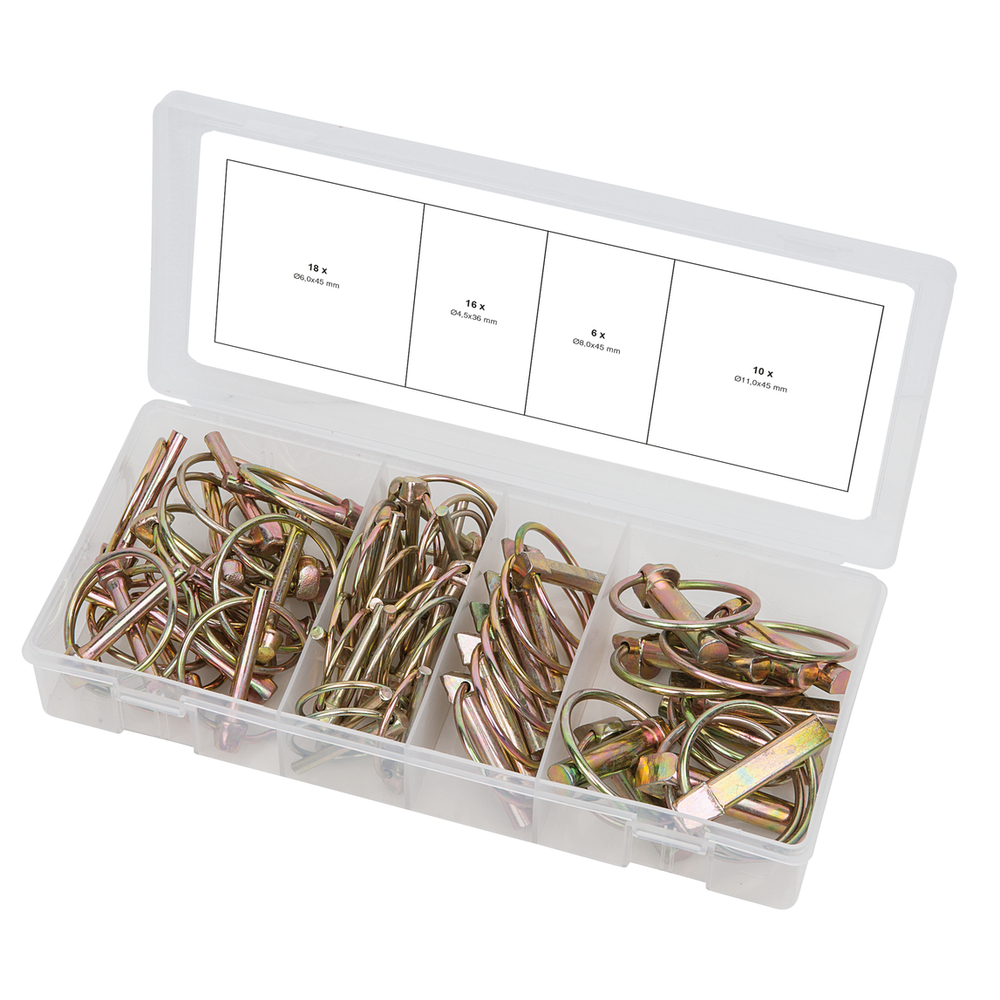 Assortiment de goupilles clips 50 pcs KS TOOLS - 970.0550