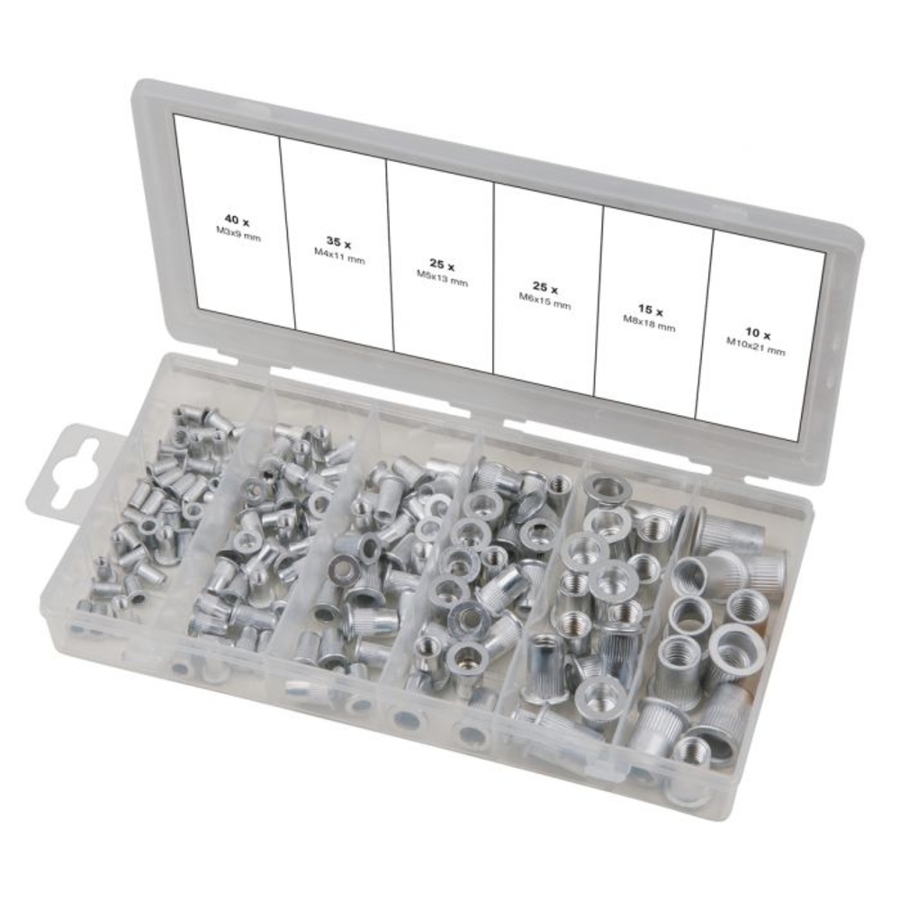 Assortiment d'inserts taraudés aluminium 150 pcs KS TOOLS - 970.0620