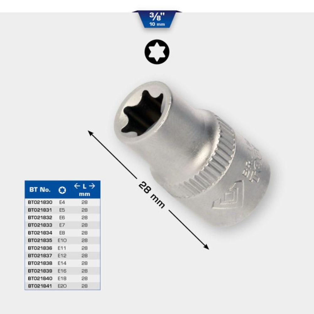 Douille TORX 3/8