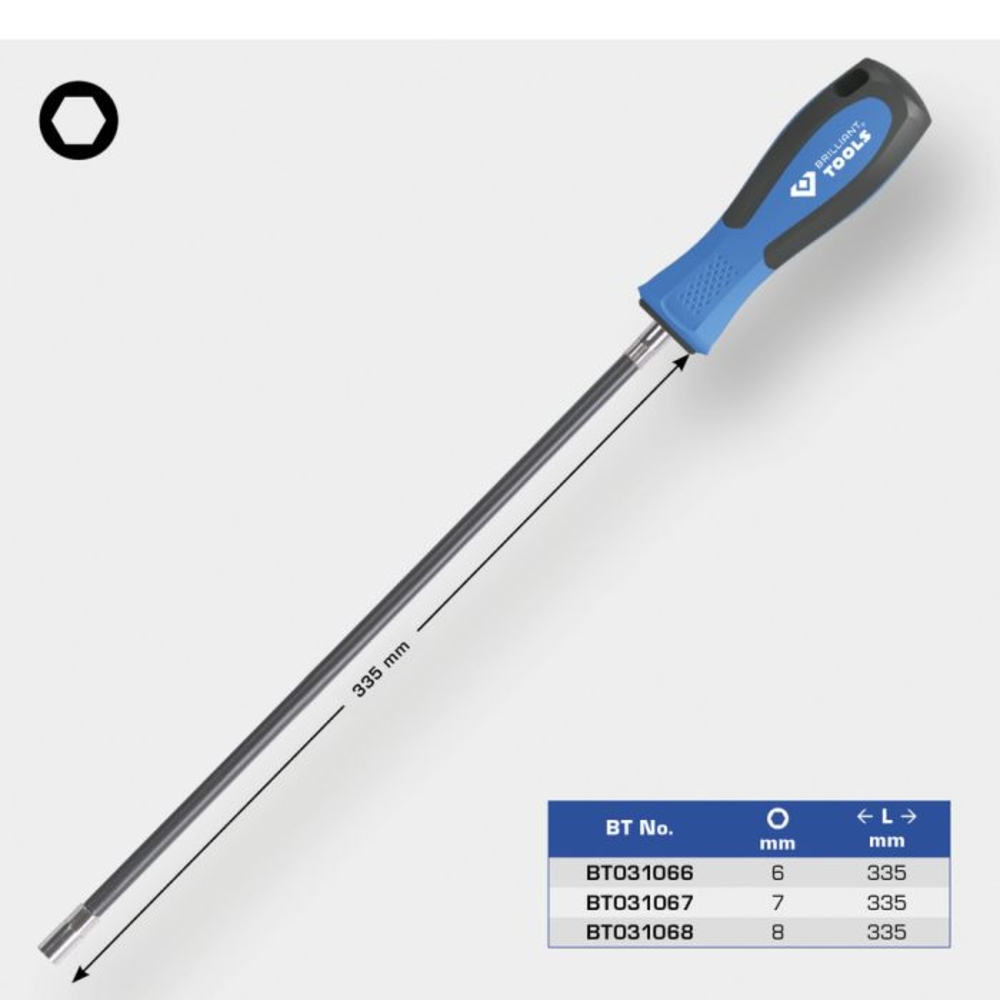 Tournevis flexible à douille 6mm BRILLIANT TOOLS - KS TOOLS - BT031066