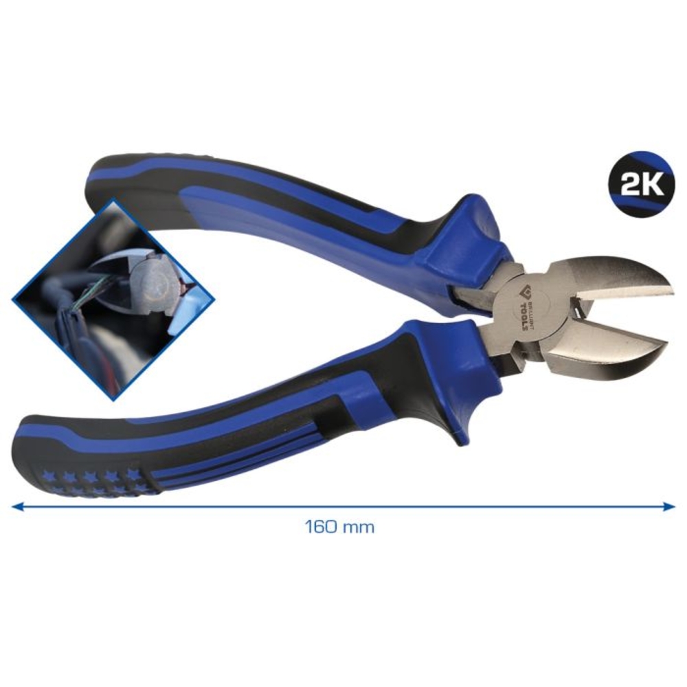 Pince coupante diagonale L160mm BRILLIANT TOOLS - KS TOOLS - BT061900