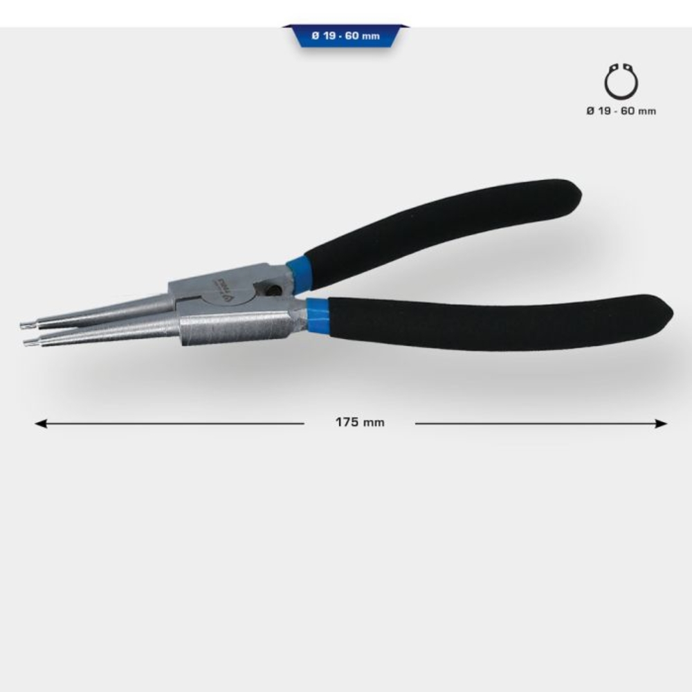 Pince à circlips extérieur droite L175mm BRILLIANT TOOLS - KS TOOLS - BT067001