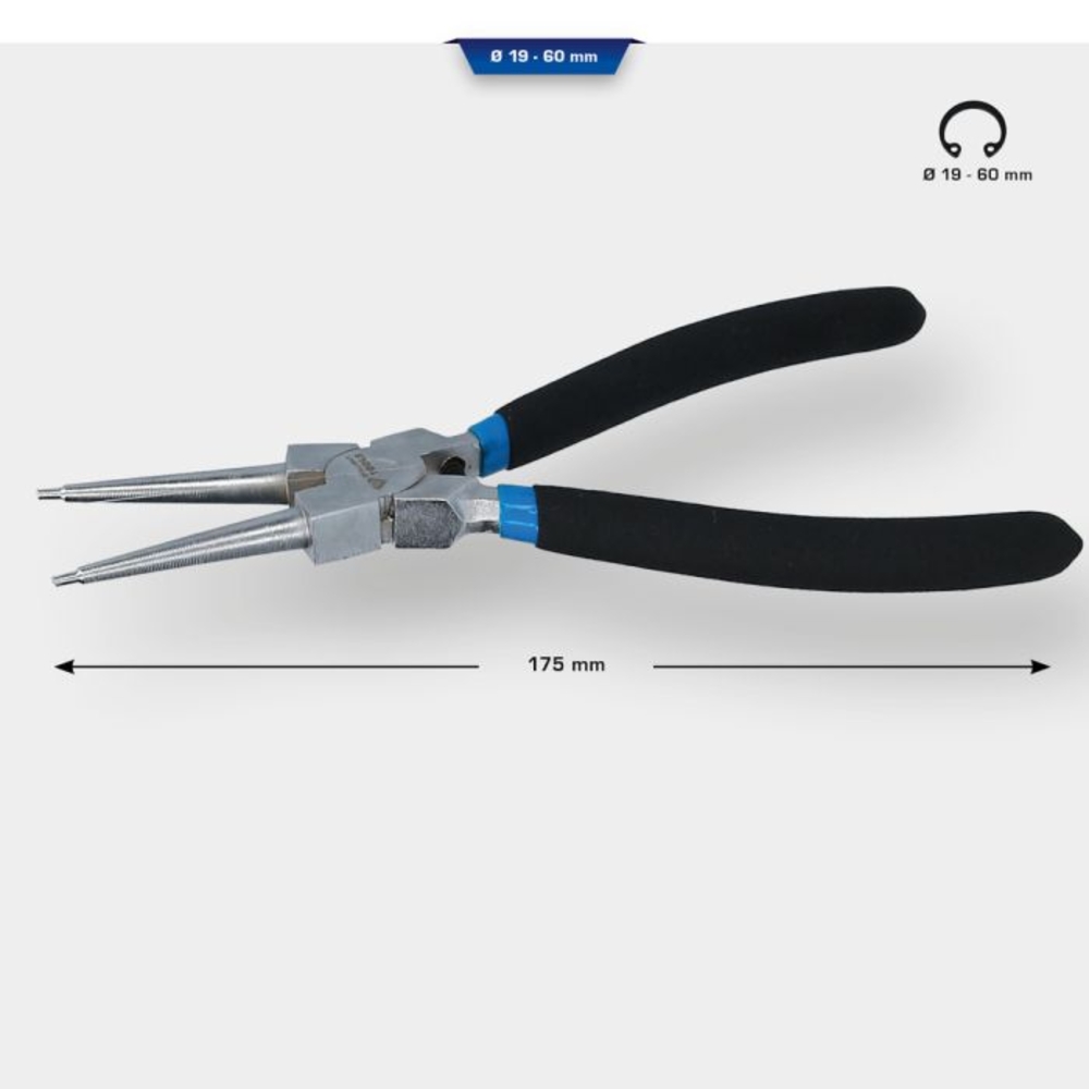 Pince à circlips intérieur droite L175mm BRILLIANT TOOLS - KS TOOLS - BT067003