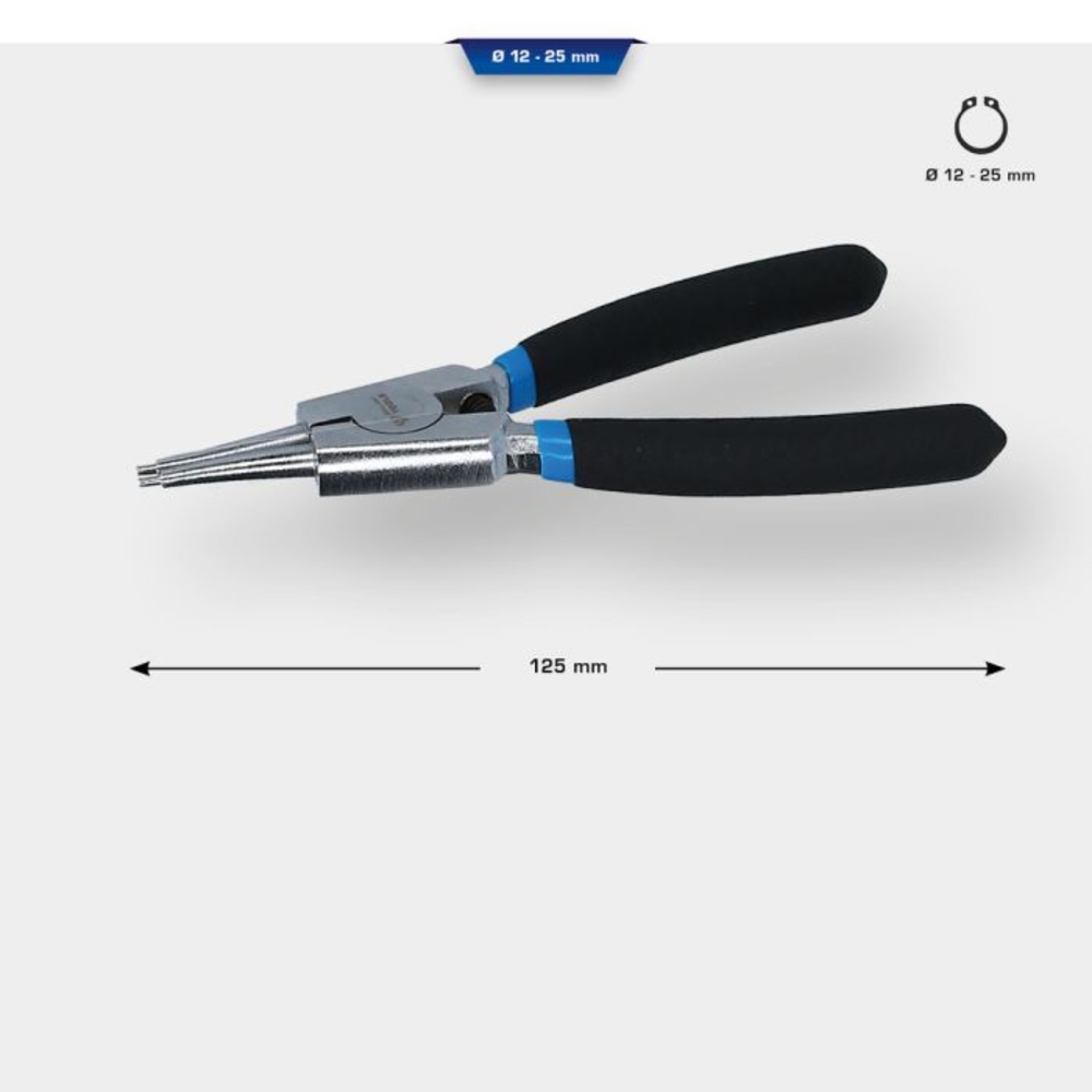 Pince à circlips extérieur droite L125mm BRILLIANT TOOLS - KS TOOLS - BT067005