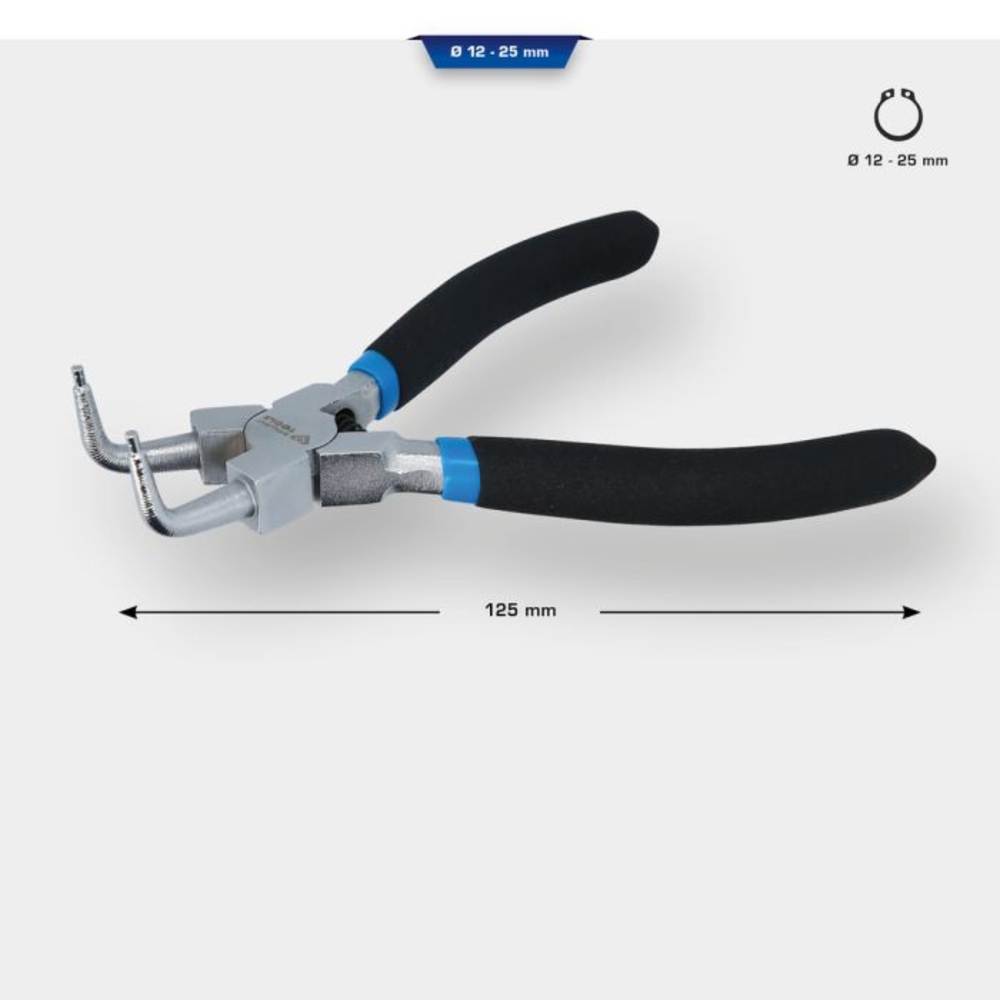 Pince à circlips extérieur coudée L125mm BRILLIANT TOOLS - KS TOOLS - BT067006