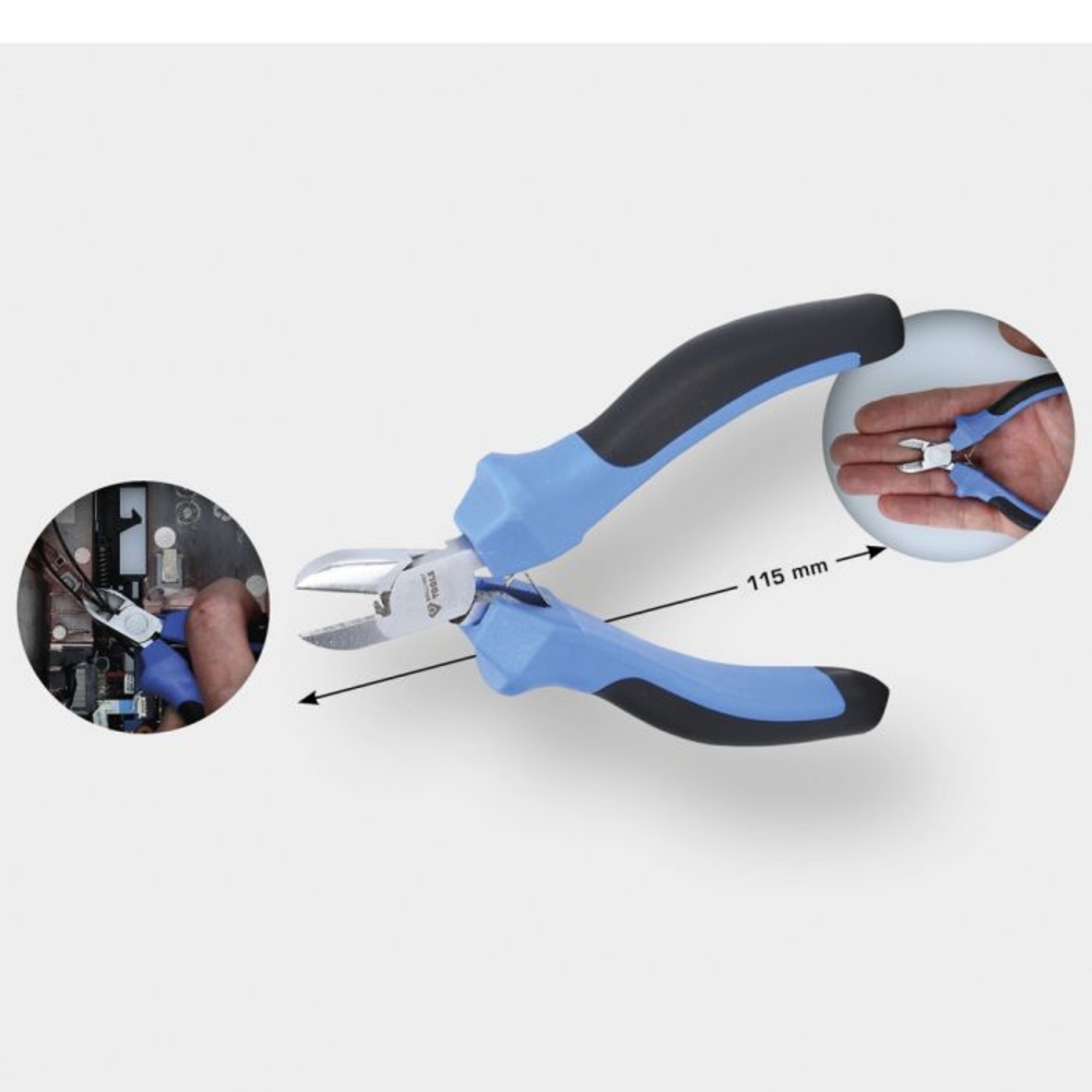 Pince électronique coupante diagonale L115mm BRILLIANT TOOLS - KS TOOLS - BT067602