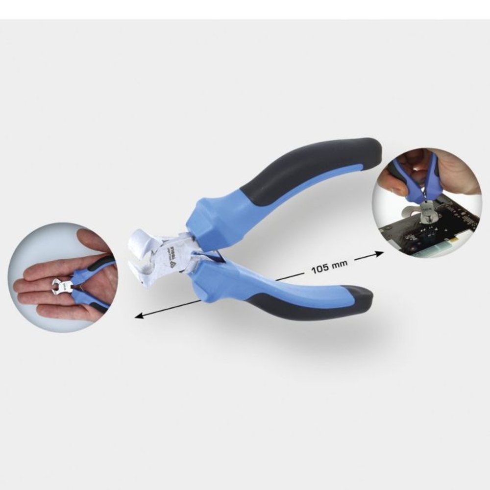 Pince électronique coupante frontale L105mm BRILLIANT TOOLS - KS TOOLS - BT067609