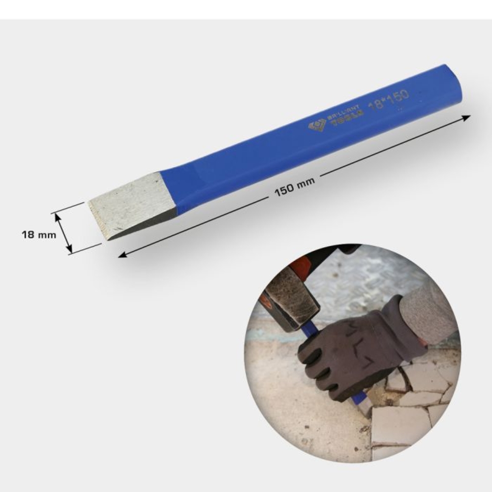 Burin plat L150mm x 18mm BRILLIANT TOOLS - KS TOOLS - BT080918