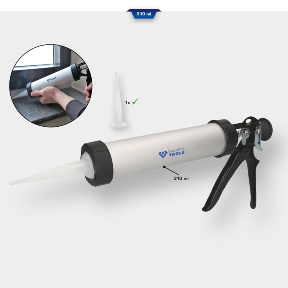 Pistolet à cartouche 310ml BRILLIANT TOOLS - KS TOOLS - BT094901