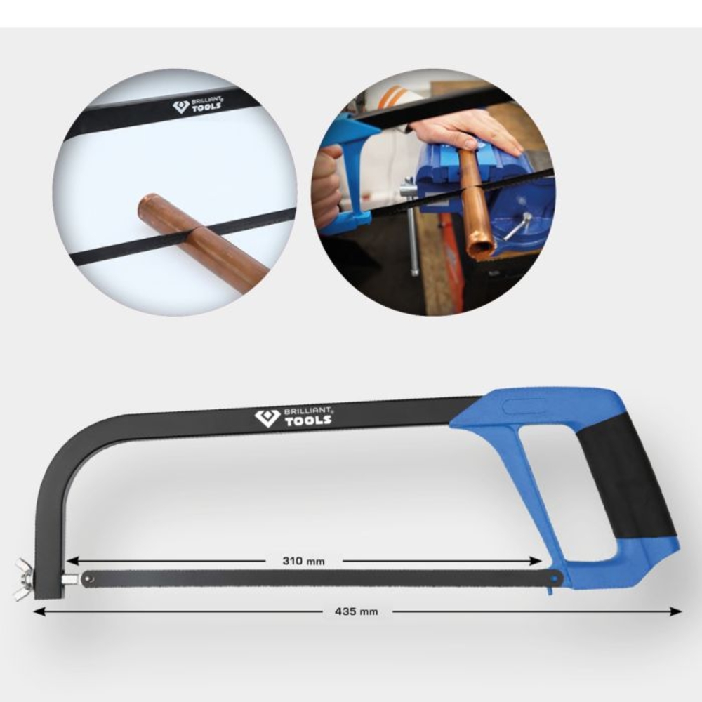 Monture de scie métallique à serrage rapide BRILLIANT TOOLS - KS TOOLS - BT101942