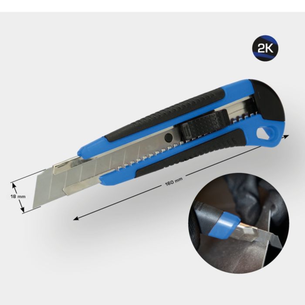 Cutter à blocage de lame 18mm BRILLIANT TOOLS - KS TOOLS - BT102900