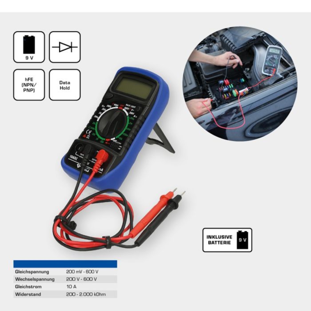 Multimètre digital BRILLIANT TOOLS - KS TOOLS - BT122900