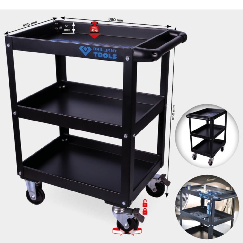 Chariot d'atelier métal BRILLIANT TOOLS - KS TOOLS - BT150900