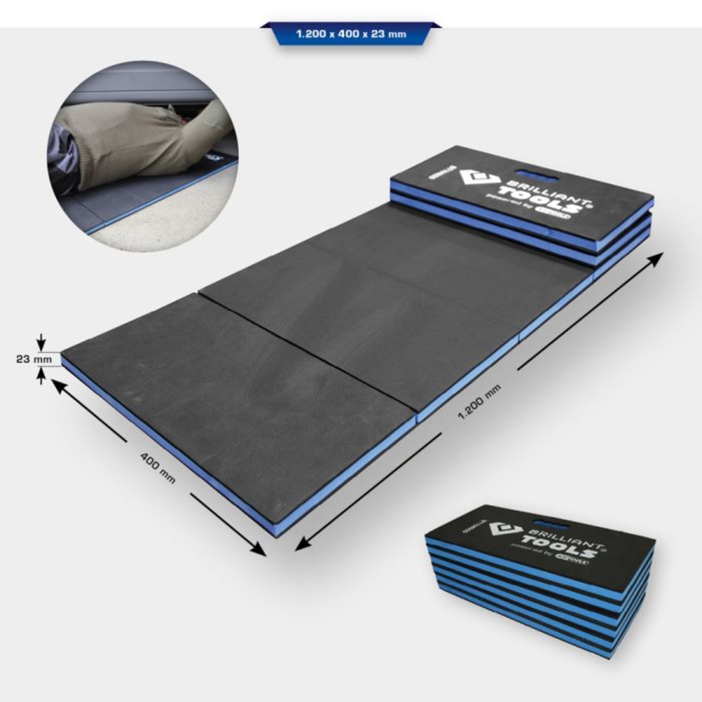 Tapis de protection pliable 1200x400x23mm BRILLIANT TOOLS - KS TOOLS - BT156920