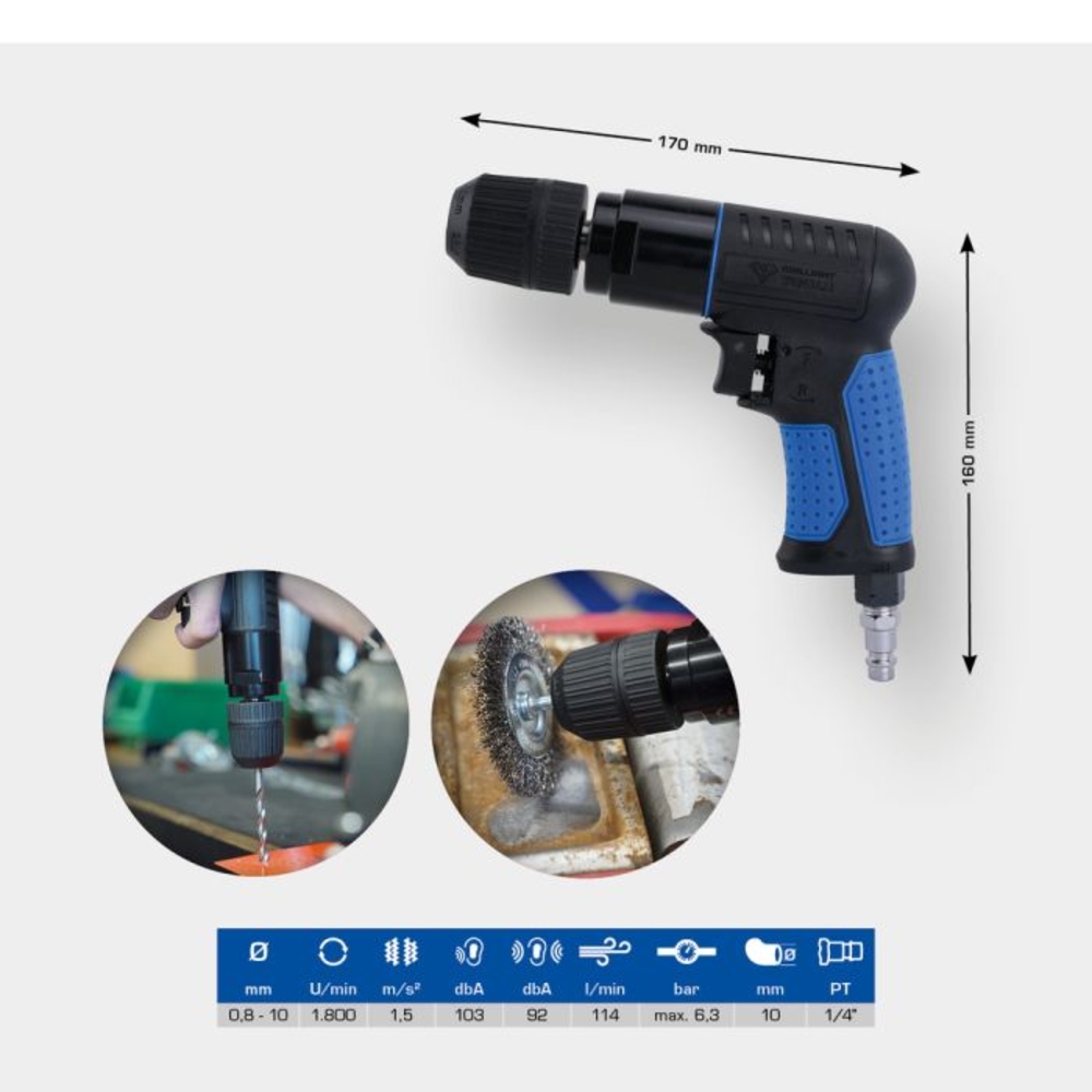 Perceuse pneumatique BRILLIANT TOOLS - KS TOOLS - BT160704