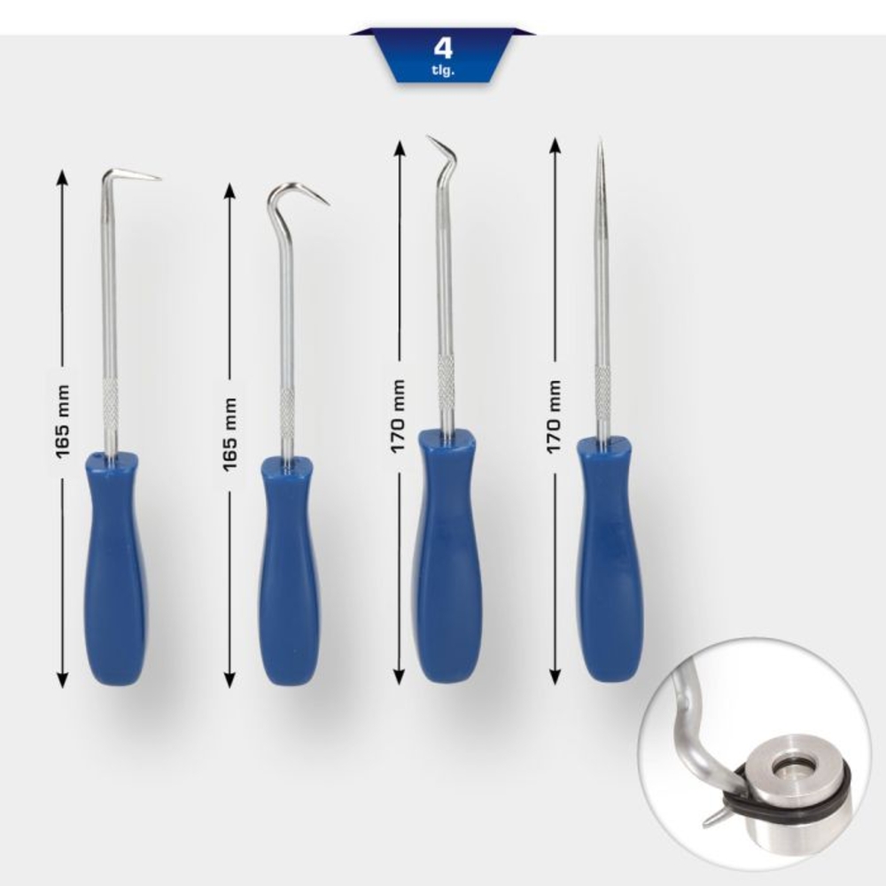 Jeu de crochets 4 pcs BRILLIANT TOOLS - KS TOOLS - BT542020