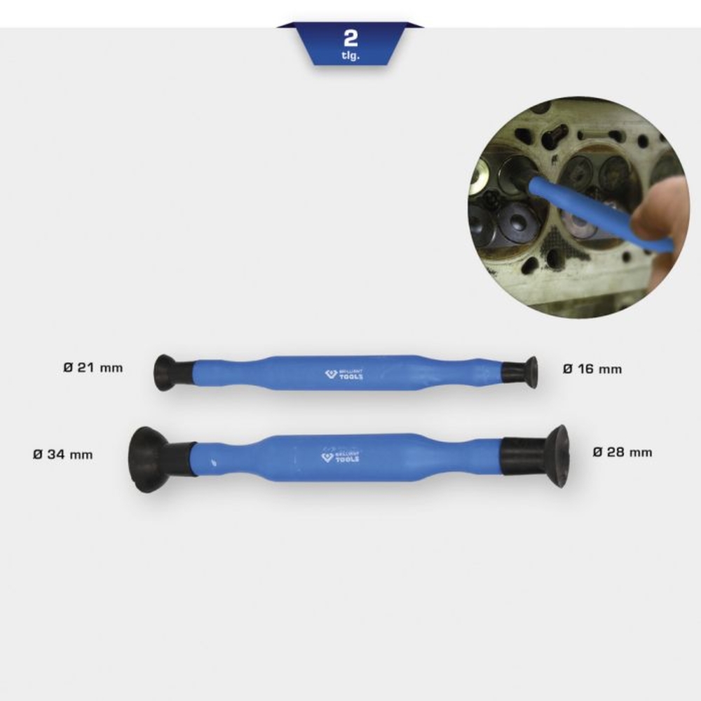 Jeu d'outils de rodage de soupapes 2 pcs BRILLIANT TOOLS - KS TOOLS - BT546000