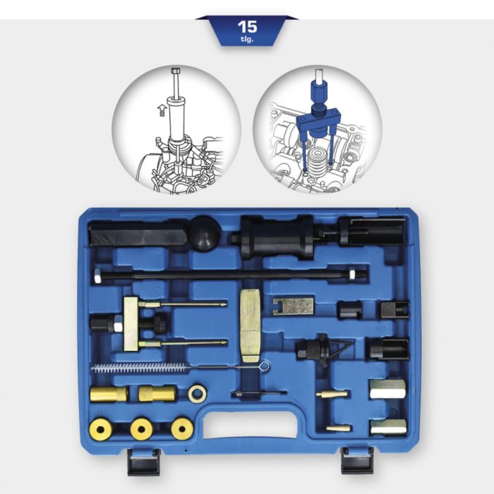Jeu de montage/démontage de douilles FSI 15 pcs BRILLIANT TOOLS - KS TOOLS - BT551360