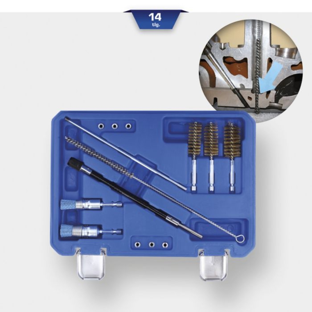Kit de nettoyage de puits d'injection 14 pcs BRILLIANT TOOLS - KS TOOLS - BT551380