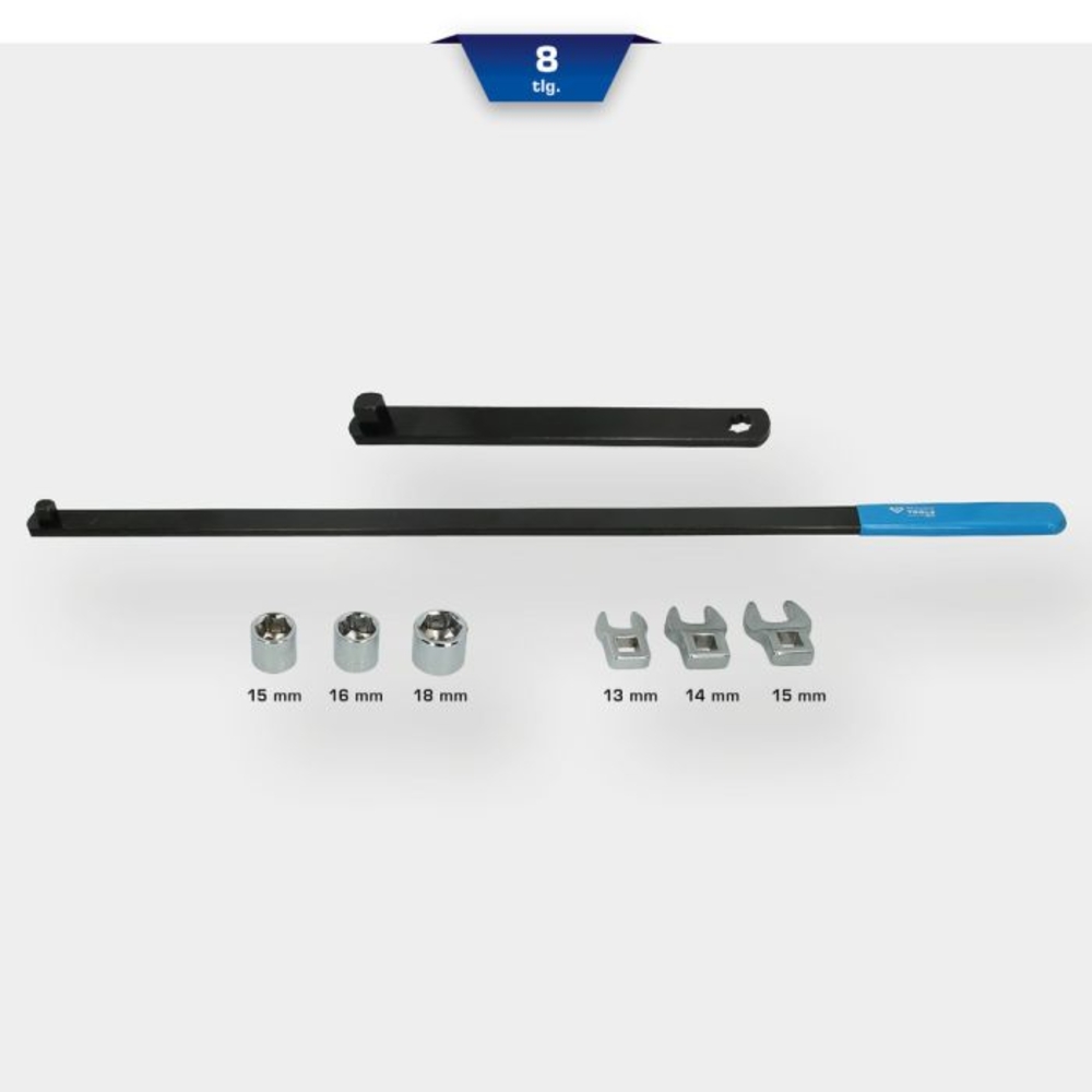 Jeu de clés pour poulie et tendeur 8 pcs BRILLIANT TOOLS - KS TOOLS - BT571050