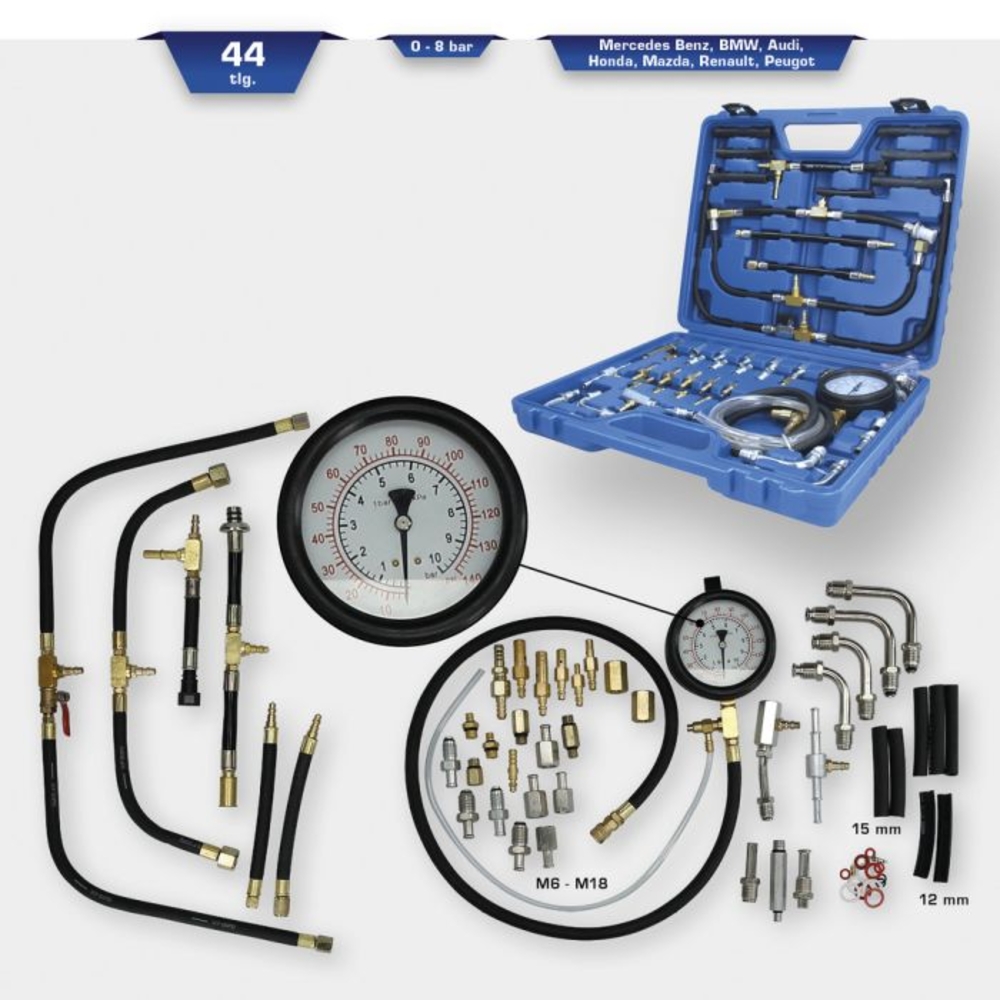 Coffret de contrôle de pression essence 44 pcs BRILLIANT TOOLS - KS TOOLS - BT581400