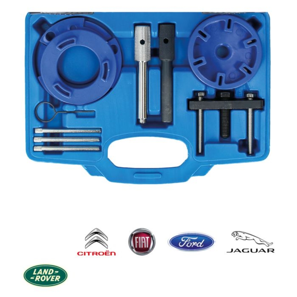 Jeu d’outils de calage pour Jaguar Land Rover Ford Citroën 2.0, 2.2, 2.4, 3.2 Diesel 10 pcs BRILLIANT TOOLS - KS TOOLS - BT593160