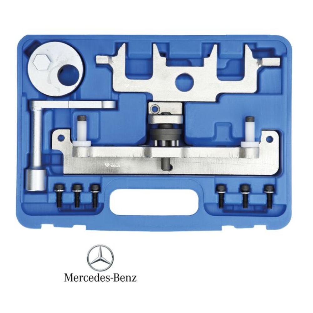 Jeu d'outils de montage de chaine de distribution pour moteur Mercedes OM651, 11 pcs BRILLIANT TOOLS - KS TOOLS - BT593585