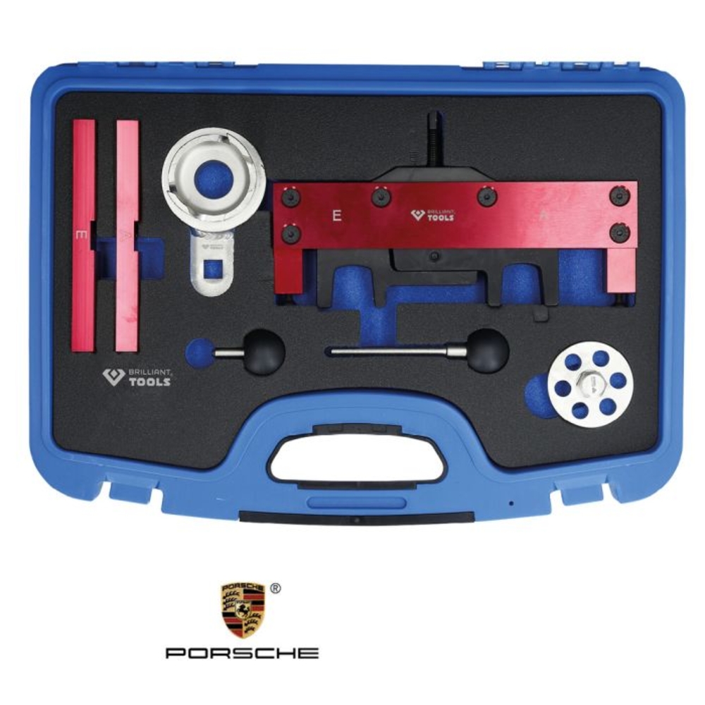 Jeu d'outils de calage pour Porsche 911, CaymaN Boxster moteur MA1, 7 pcs BRILLIANT TOOLS - KS TOOLS - BT594420
