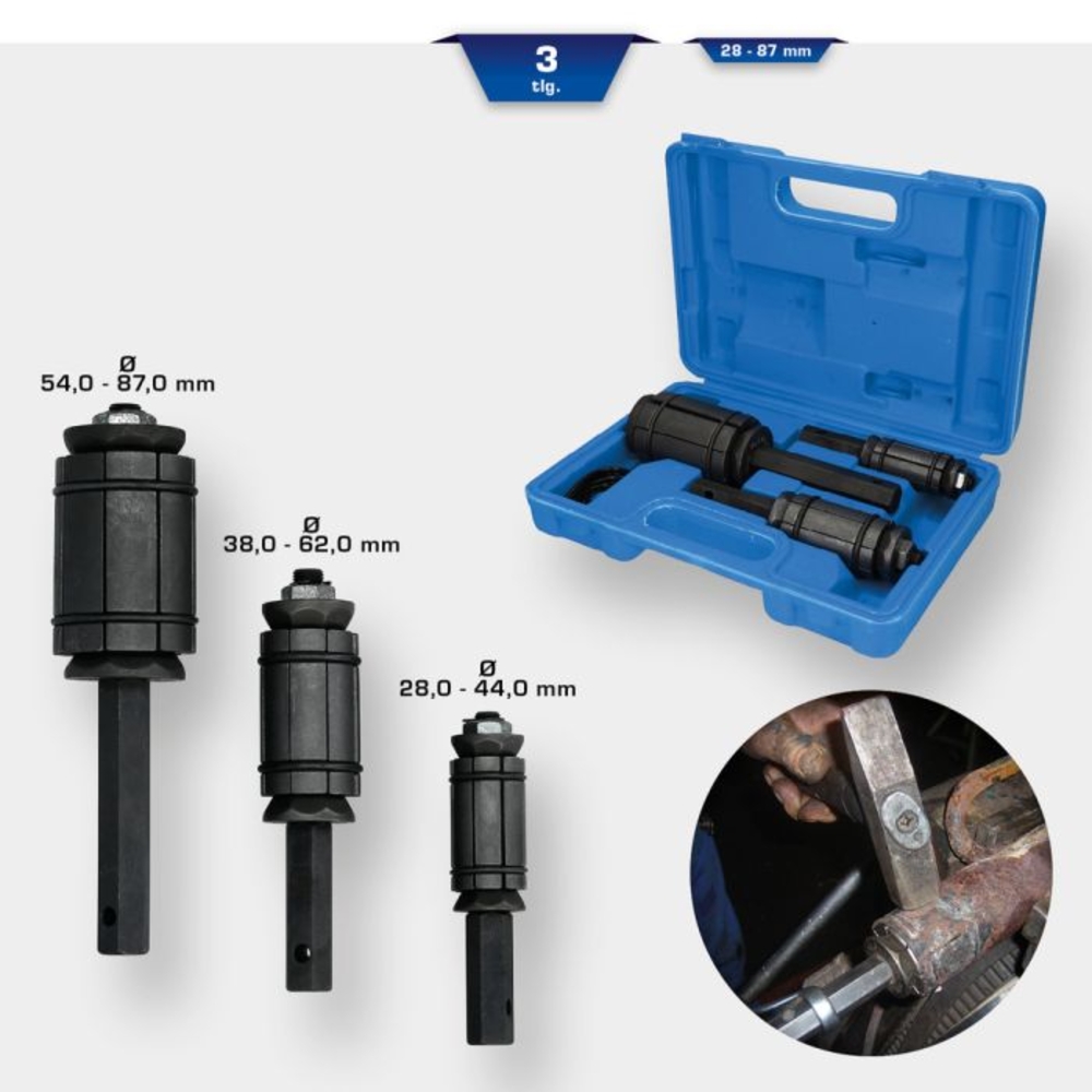 Jeu d’expandeurs pour tuyaux d’échappement 3 pcs BRILLIANT TOOLS - KS TOOLS - BT601060