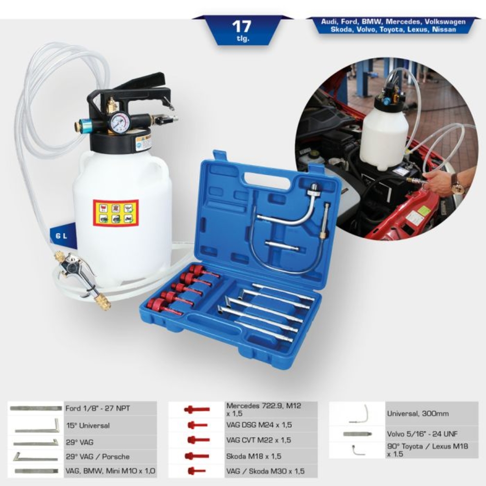 Appareil de remplissage d’huile de boîte de vitesse avec adaptateur BRILLIANT TOOLS - KS TOOLS - BT621000