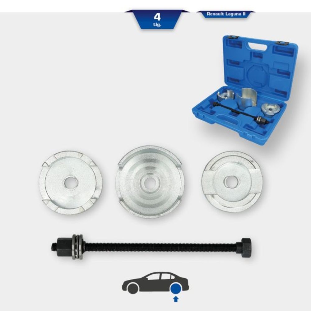 Coffret d’outils pour silent-blocs pour Renault laguna II 4 pcs BRILLIANT TOOLS - KS TOOLS - BT672100