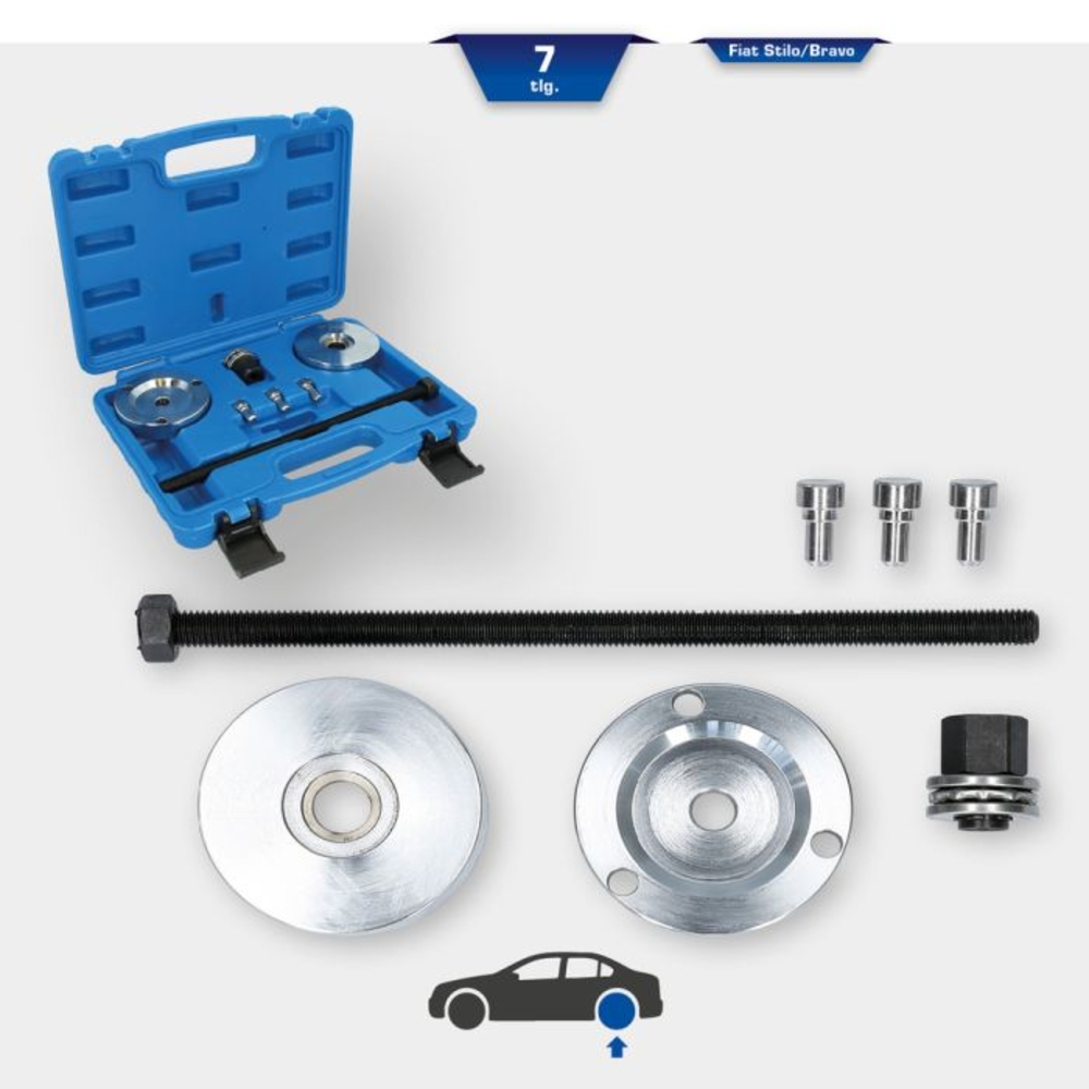 Coffret d'outils pour silent-blocs pour Fiat Stilo Bravo 7 pcs BRILLIANT TOOLS - KS TOOLS - BT672250