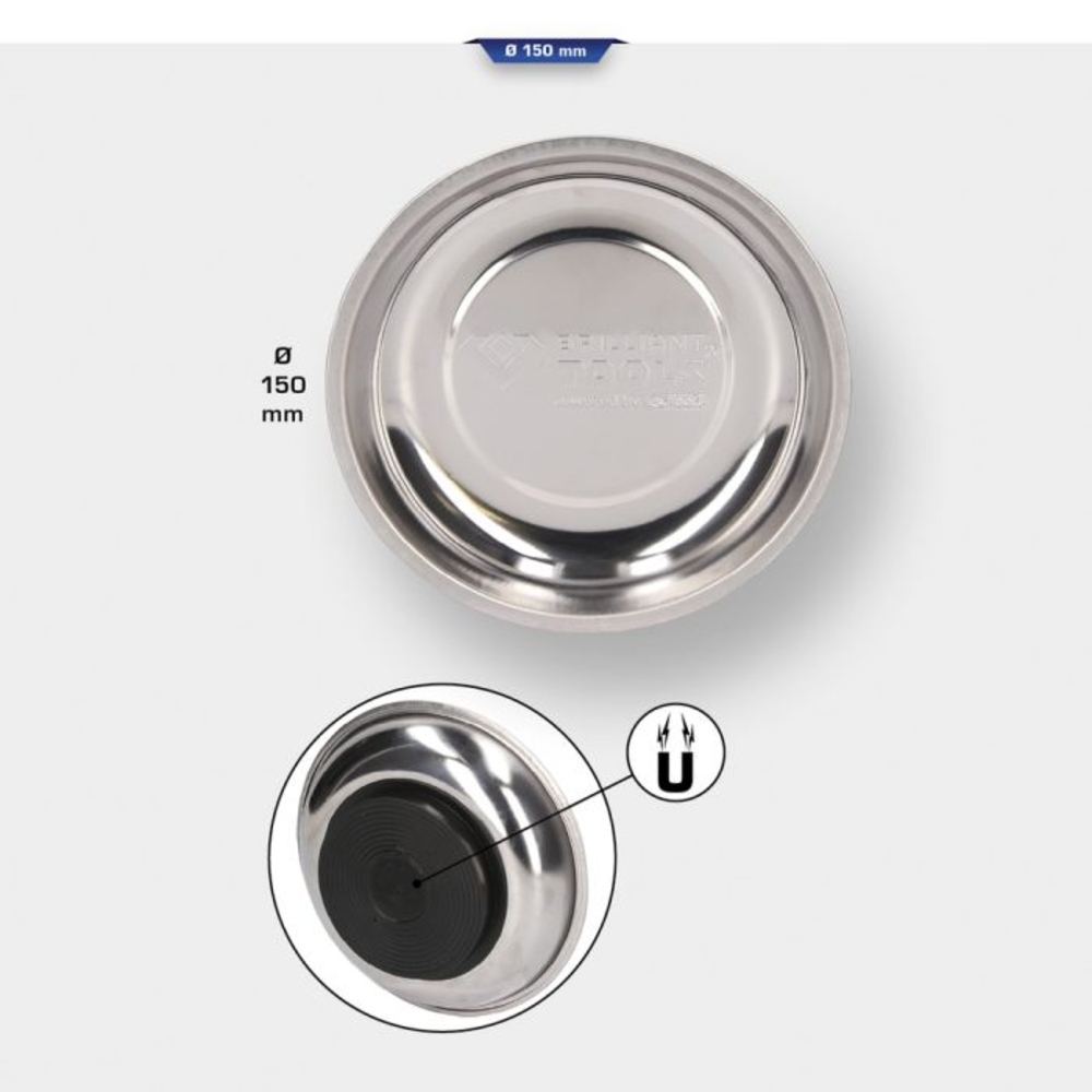 Soucoupe magnétique en inox D150mm BRILLIANT TOOLS - KS TOOLS - BT691160
