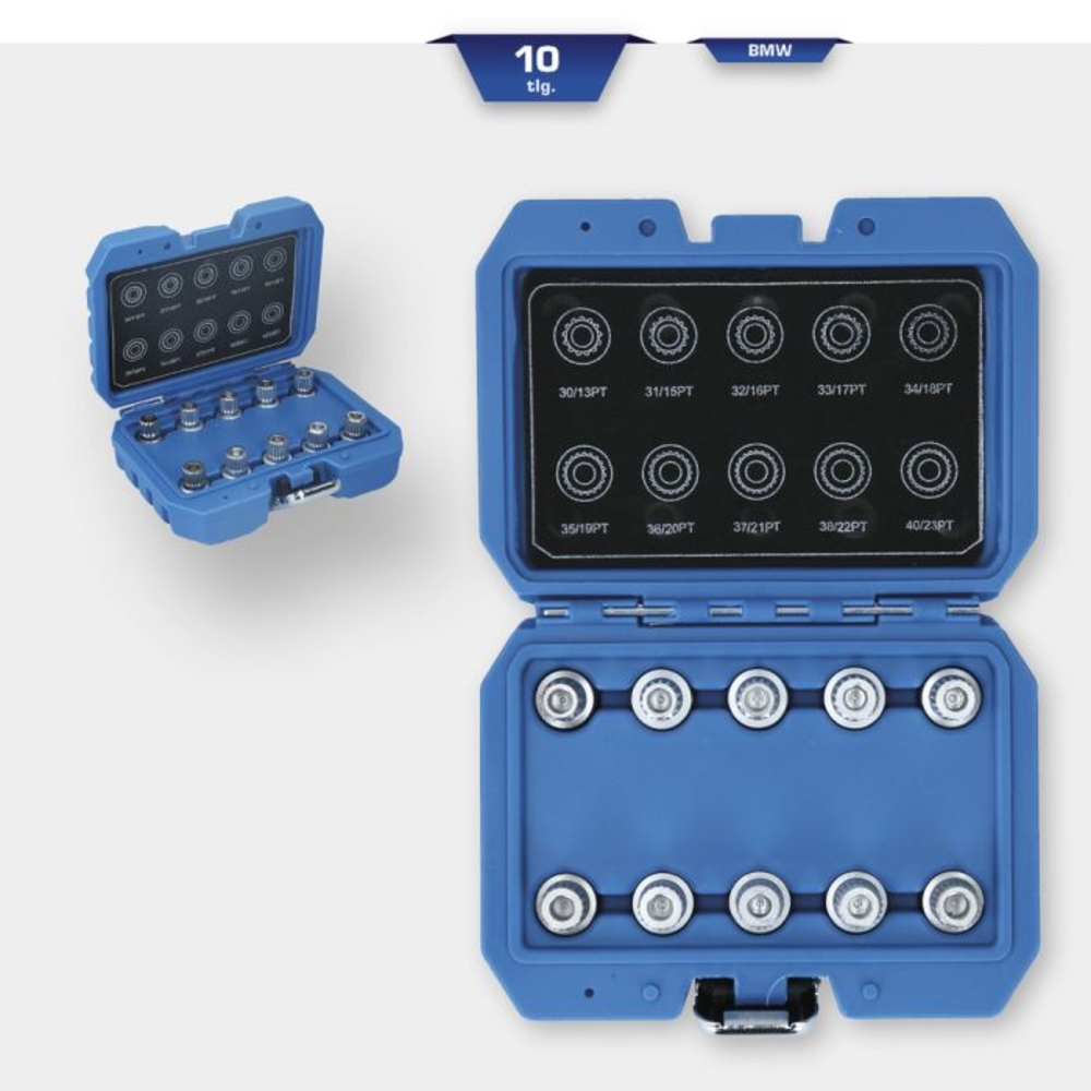 Coffret de démontage d'écrous antivols pour BMW 10 pcs BRILLIANT TOOLS - KS TOOLS - BT691290