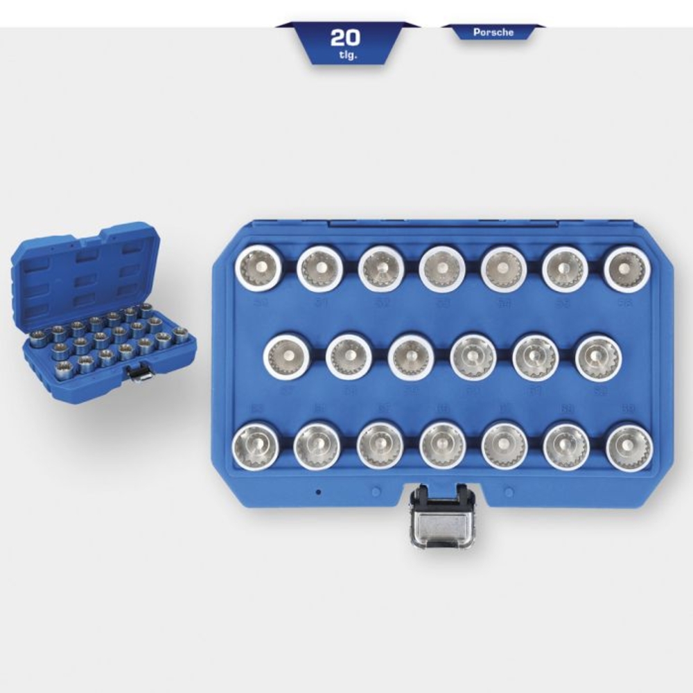 Coffret de démontage d'écrous antivols pour Porsche 21 pcs BRILLIANT TOOLS - KS TOOLS - BT691330