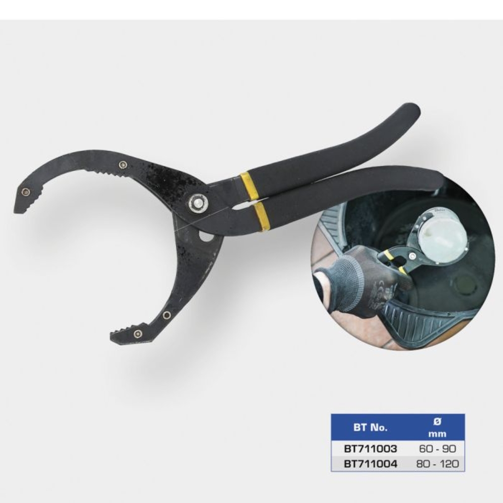 Clé pour filtre à huile 80-120mm BRILLIANT TOOLS - KS TOOLS - BT711004