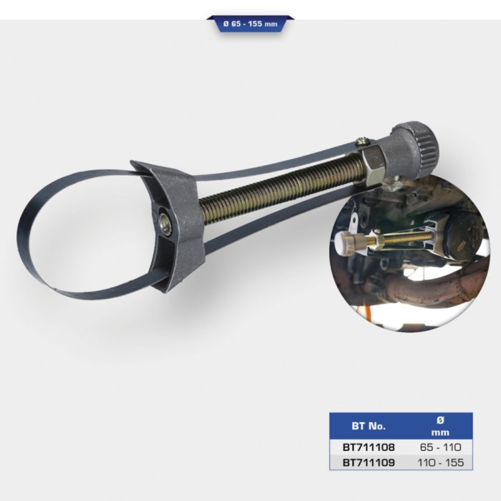 Clé pour filtre à huile métal 110-155mm BRILLIANT TOOLS - KS TOOLS - BT711109